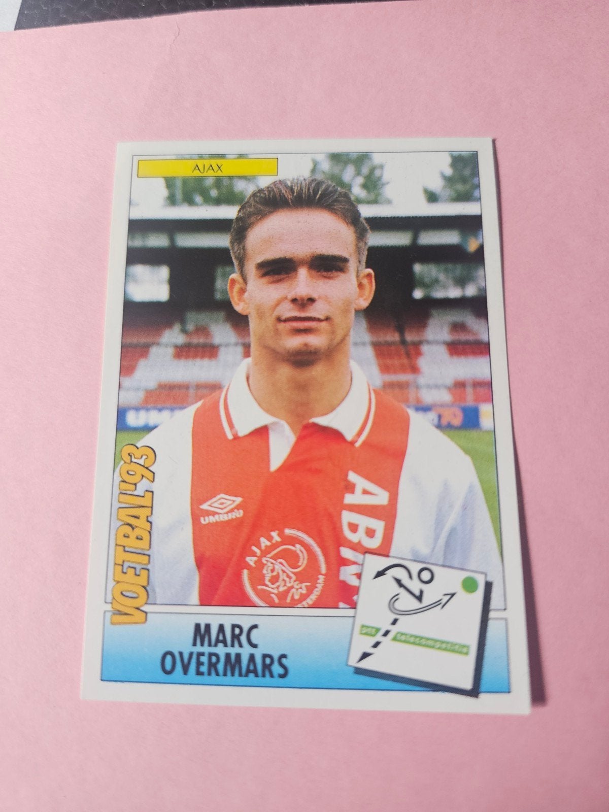 Voetbal '93 Panini plaatje Marc Overmars Ajax nr. 29, Verzamelen, Ophalen of Verzenden