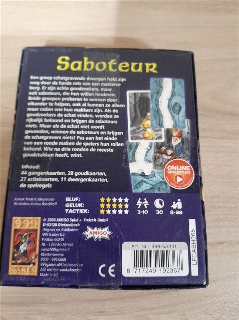 Saboteur - 999 games - s3860, Verzenden, Zo goed als nieuw