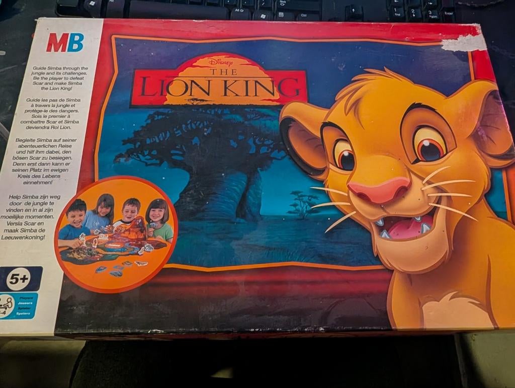 Disney The Lion King Bordspel MB Games, Hobby en Vrije tijd, Gezelschapsspellen | Bordspellen, Drie of vier spelers, Ophalen of Verzenden