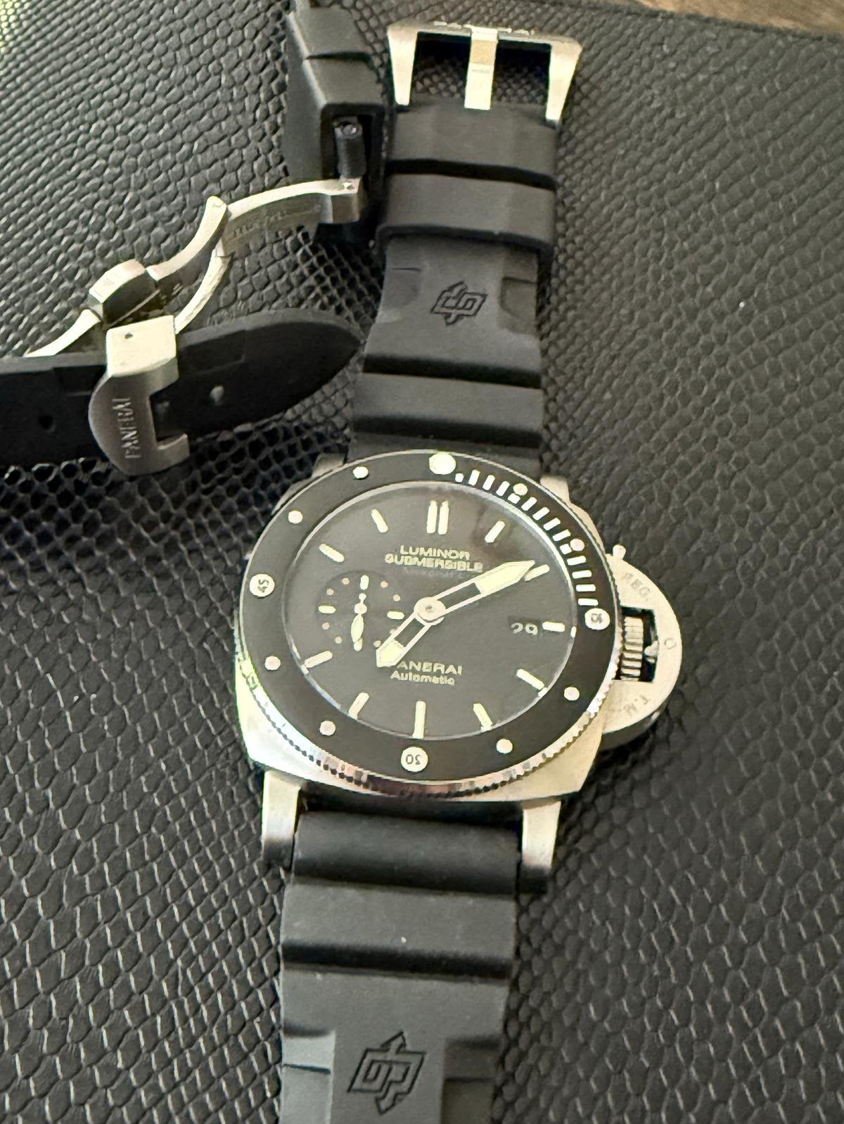 Panerai Submersible., Sieraden, Tassen en Uiterlijk, Horloges | Heren, Ophalen of Verzenden, Nieuw, Leer, Overige merken