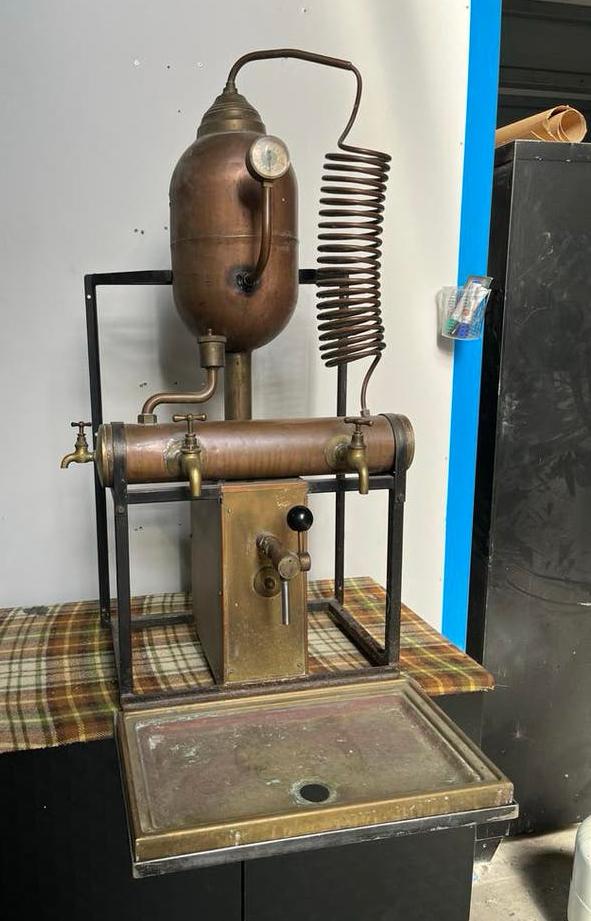 Antieke Koperen Biertap -  mancave bar kroeg, Ophalen