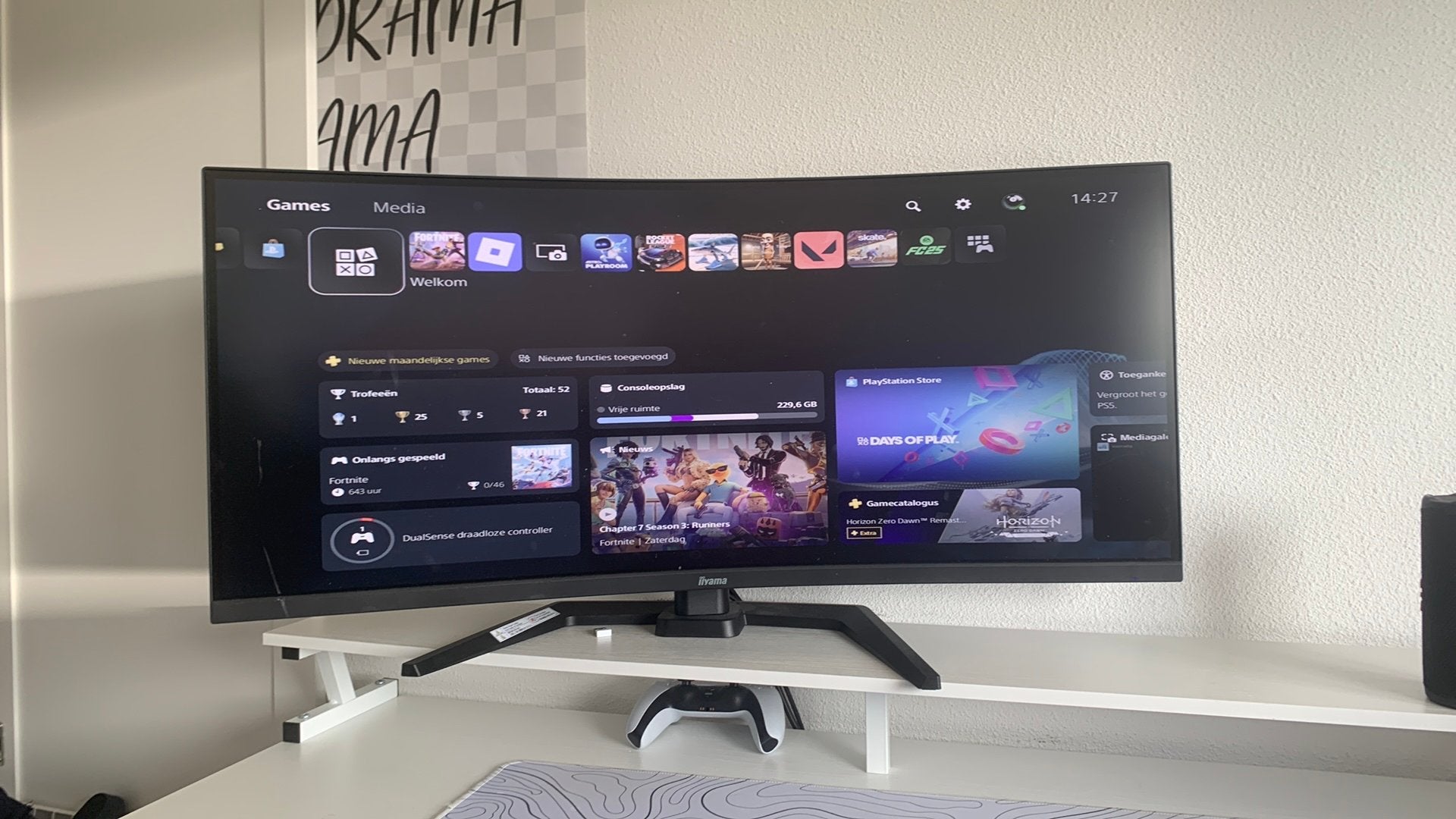 monitor (curved), Overige merken, LED, 120 Hz, Ophalen of Verzenden