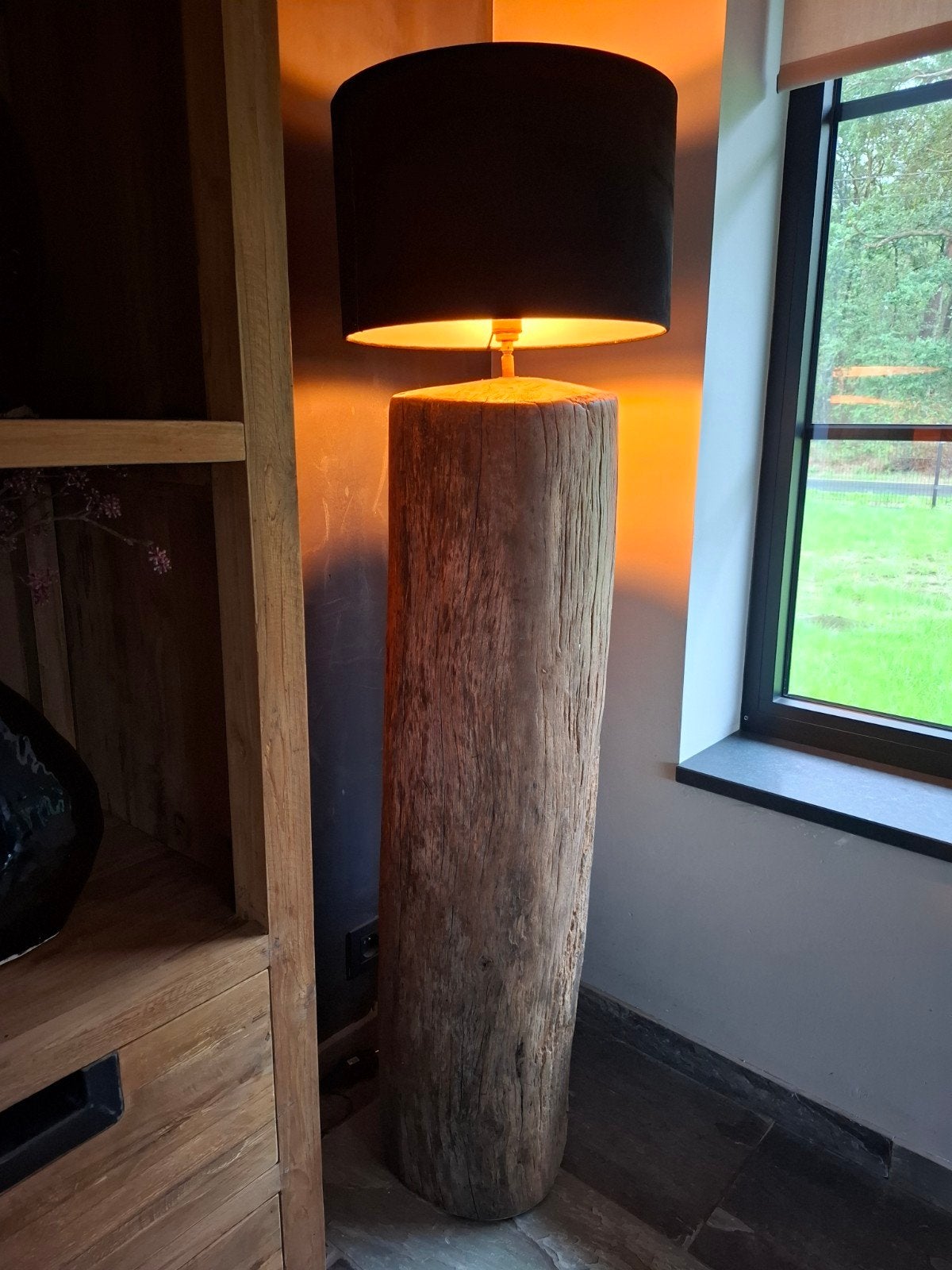boomstamlamp, Huis en Inrichting, Ophalen, Zo goed als nieuw, Minder dan 100 cm