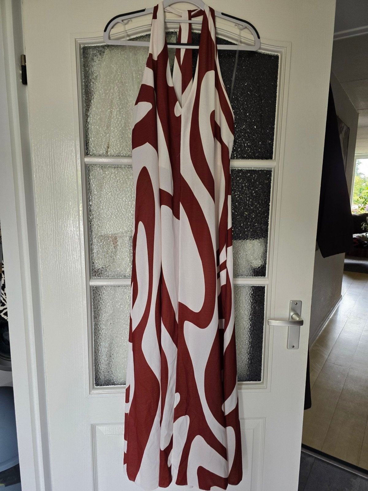 nieuw jurk Halter roestbruin 38 40 42 44, Kleding | Dames, Jurken, Bruin, Maat 42/44 (L), Nieuw, Ophalen of Verzenden