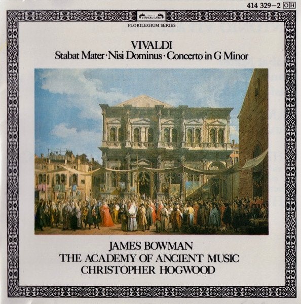 Vivaldi Bowman Stabat Mater•Nisi Dominus•Concerto In G Minor, Gebruikt, Ophalen of Verzenden, Vivaldi, Orkest of Ballet