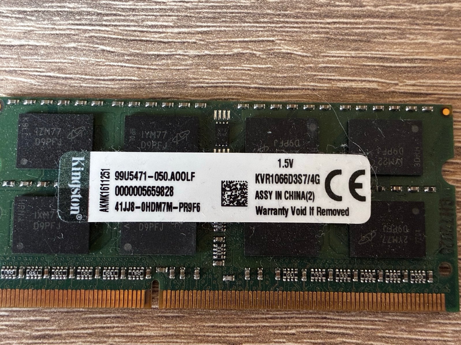 Kingston KVR1066D3S7/4G 4GB DDR3-1066 SO-DIMM Laptop RAM, Computers en Software, Gebruikt, Verzenden, DDR3, Laptop