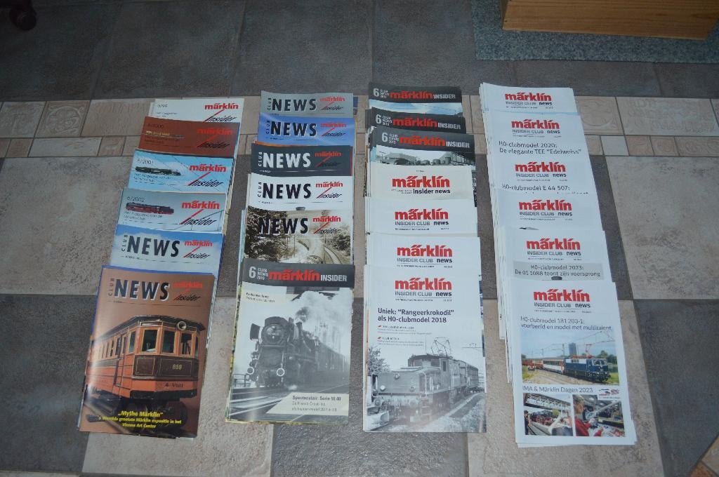 Märklin : 161 stuks MÄrklin INSIDER magazines, Hobby en Vrije tijd, Gelijkstroom of Wisselstroom, Analoog, Zo goed als nieuw, Märklin