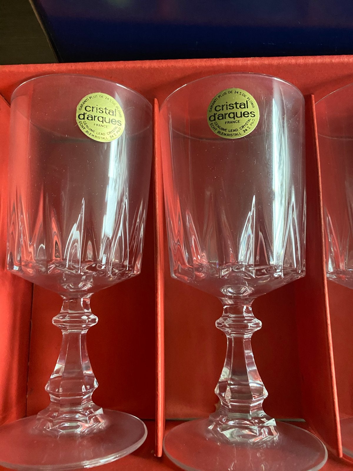 Set van 6 Cristal d'Arques Louvre wijnglazen 15,5 cl, Ophalen