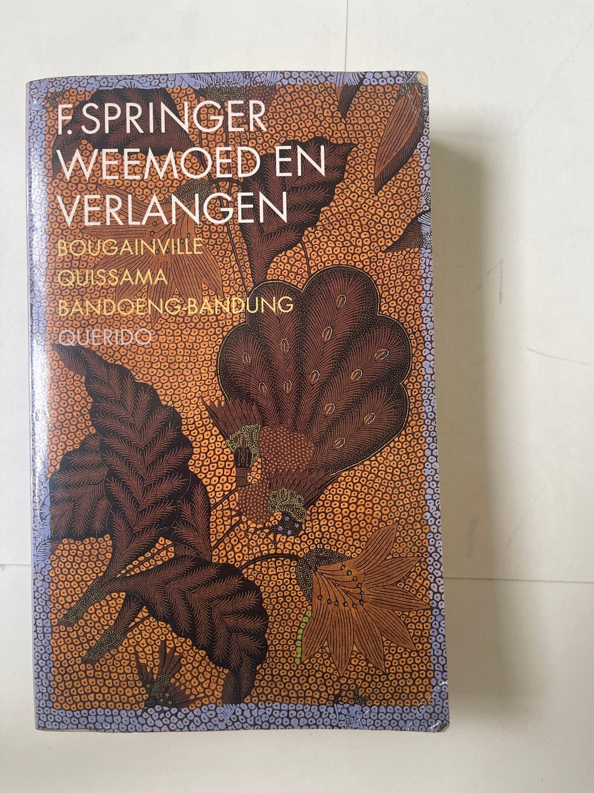 F. Springer - Weemoed en Verlangen (Bougainville), Ophalen of Verzenden, Zo goed als nieuw, Nederland