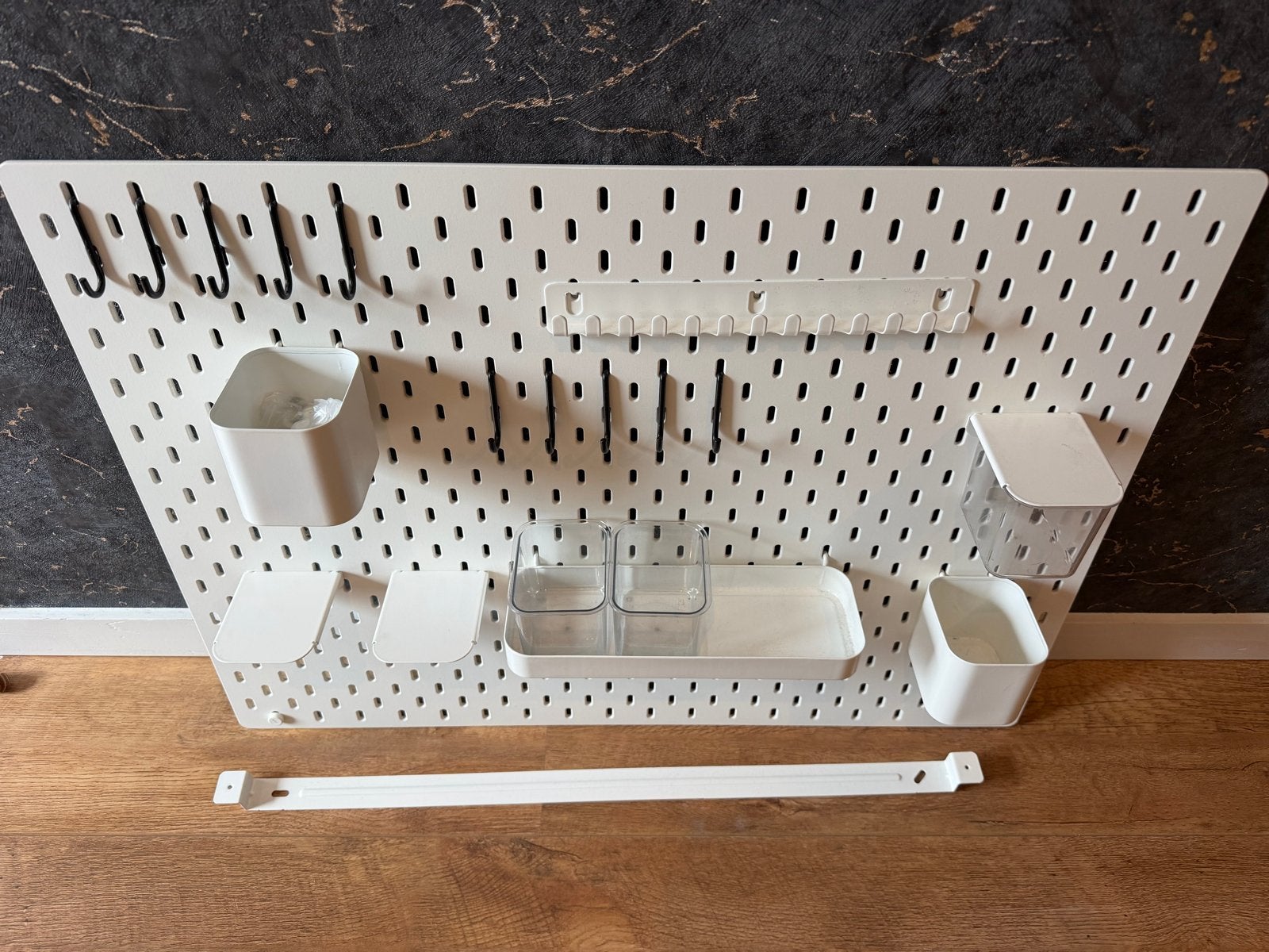 IKEA SKÅDIS Opbergbord met accessoires, Ophalen, Kunststof, Zo goed als nieuw, Modern