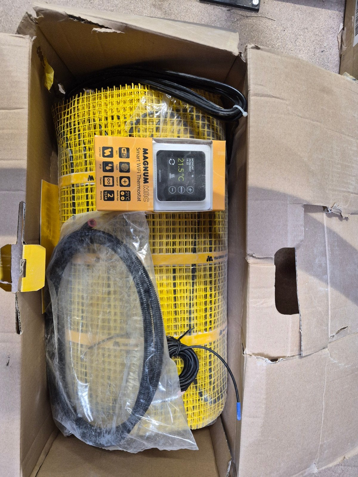 Elektrische Vloerverwarming 9m2 - MAGNUM Mat Set, Ophalen of Verzenden, Nieuw, 800 watt of meer, Overige typen