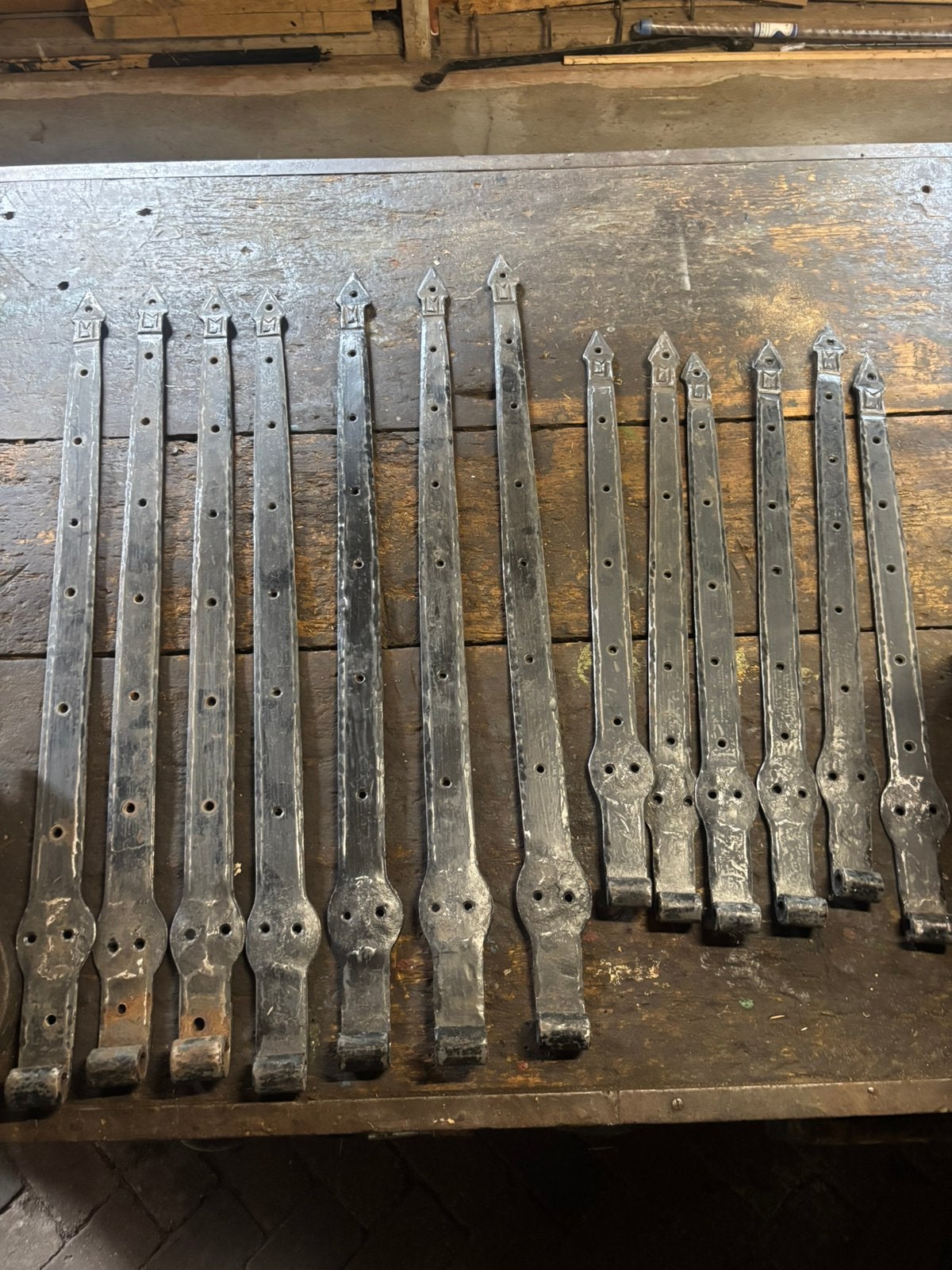 Handgesmede deurhengen, Ophalen of Verzenden, Gebruikt, 50 tot 100 mm, Overige typen
