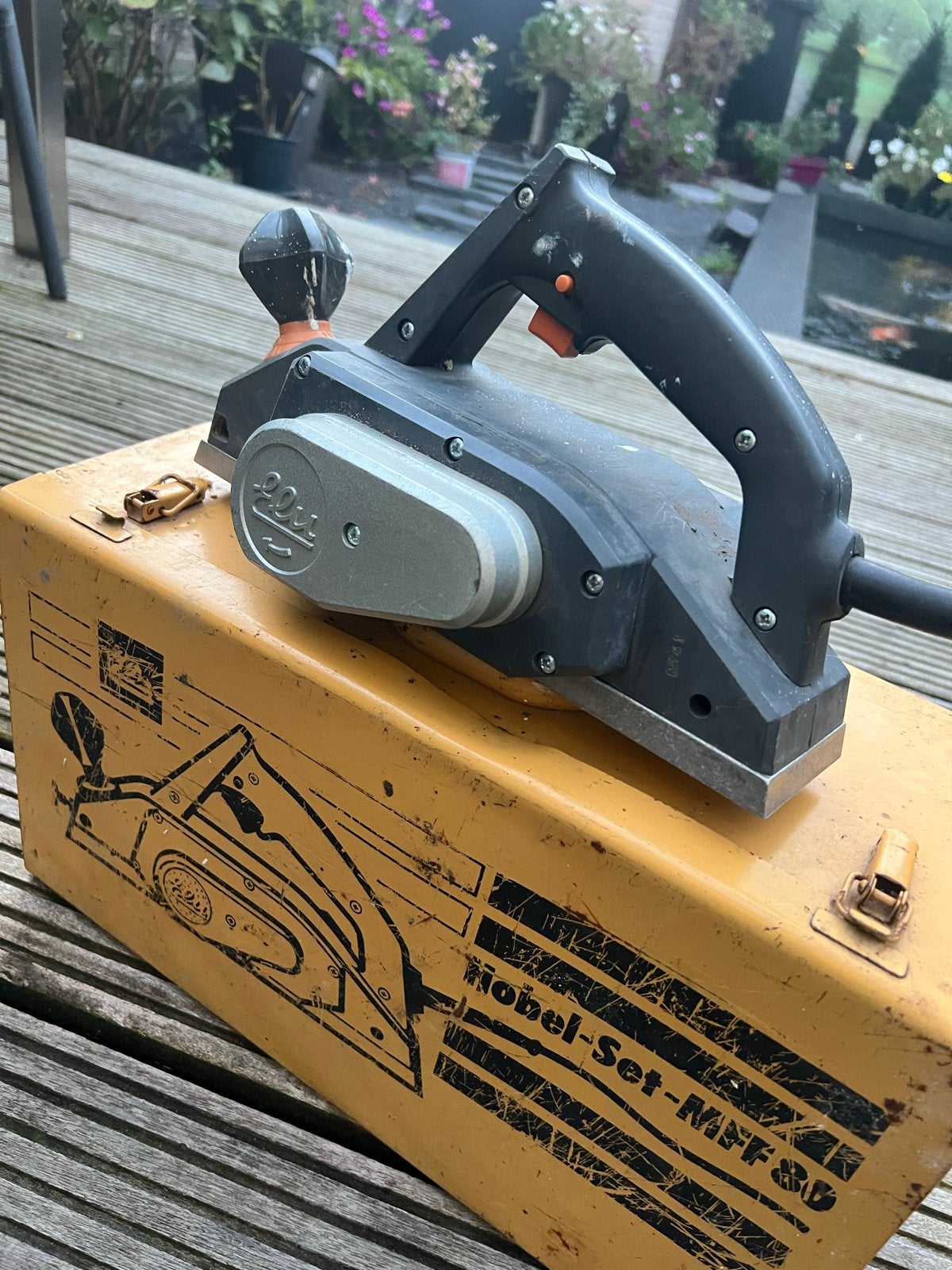 Elektrische schaafmachine accessoires en koffer Elu MFF 80, Ophalen, Gebruikt, Overige typen