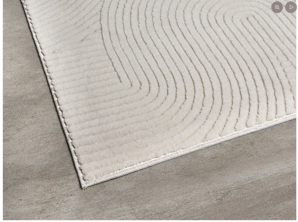Tapijt Rio Woonkamer Antislip Boog, Crème, 160 x 220 cm, Ophalen, 150 tot 200 cm, Crème, Rechthoekig