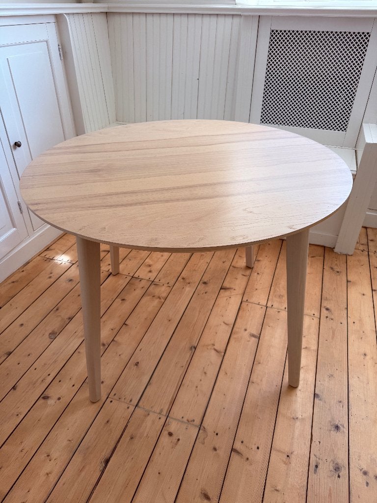 Ronde eettafel Ikea Lisabo, Huis en Inrichting, Tafels | Eettafels, Ophalen, Gebruikt, 50 tot 100 cm, 100 tot 150 cm