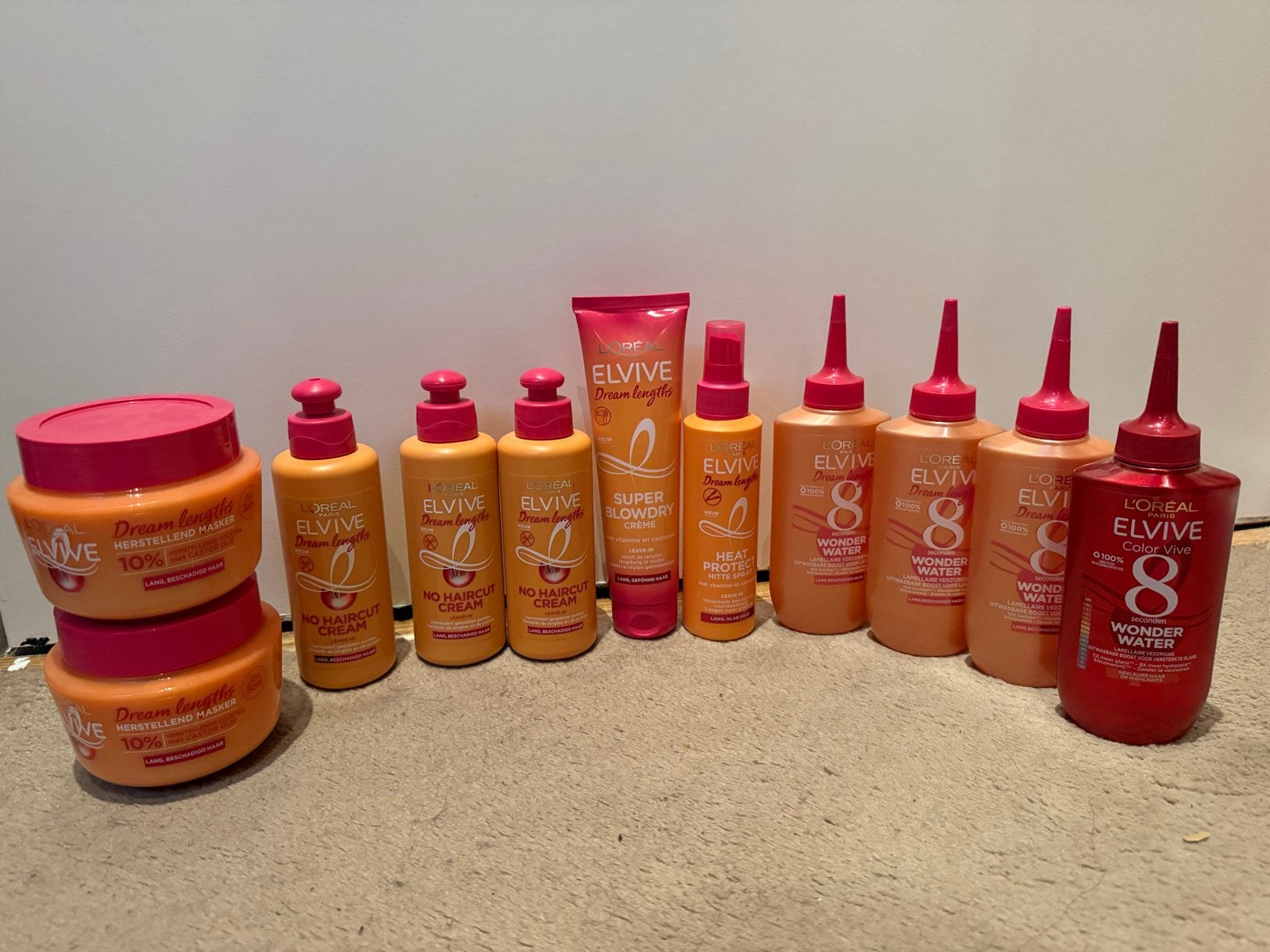 L'Oréal Elvive Haarverzorgingspakket - Dream Lengths & 8 Sec, Ophalen of Verzenden, Nieuw, Haarverzorger of -hersteller