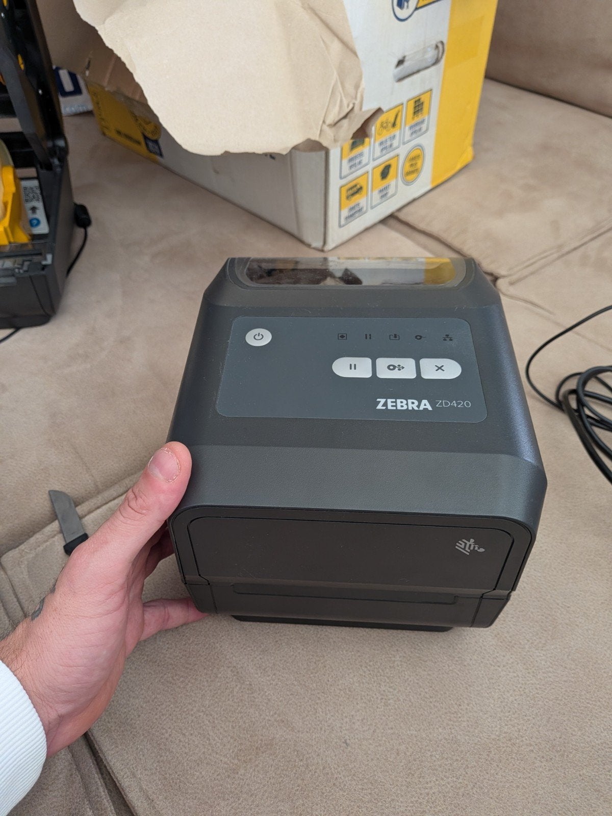 Zebra ZD420 Labelprinter - Zo goed als nieuw, Computers en Software, Zwart-en-wit printen, Printer, Ophalen of Verzenden, Zo goed als nieuw