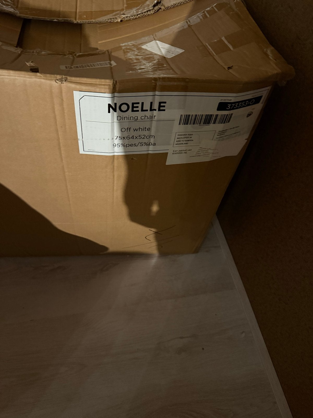Karwei Noelle stoelen - 3 nieuw in doos, Ophalen, Drie, Wit, Nieuw