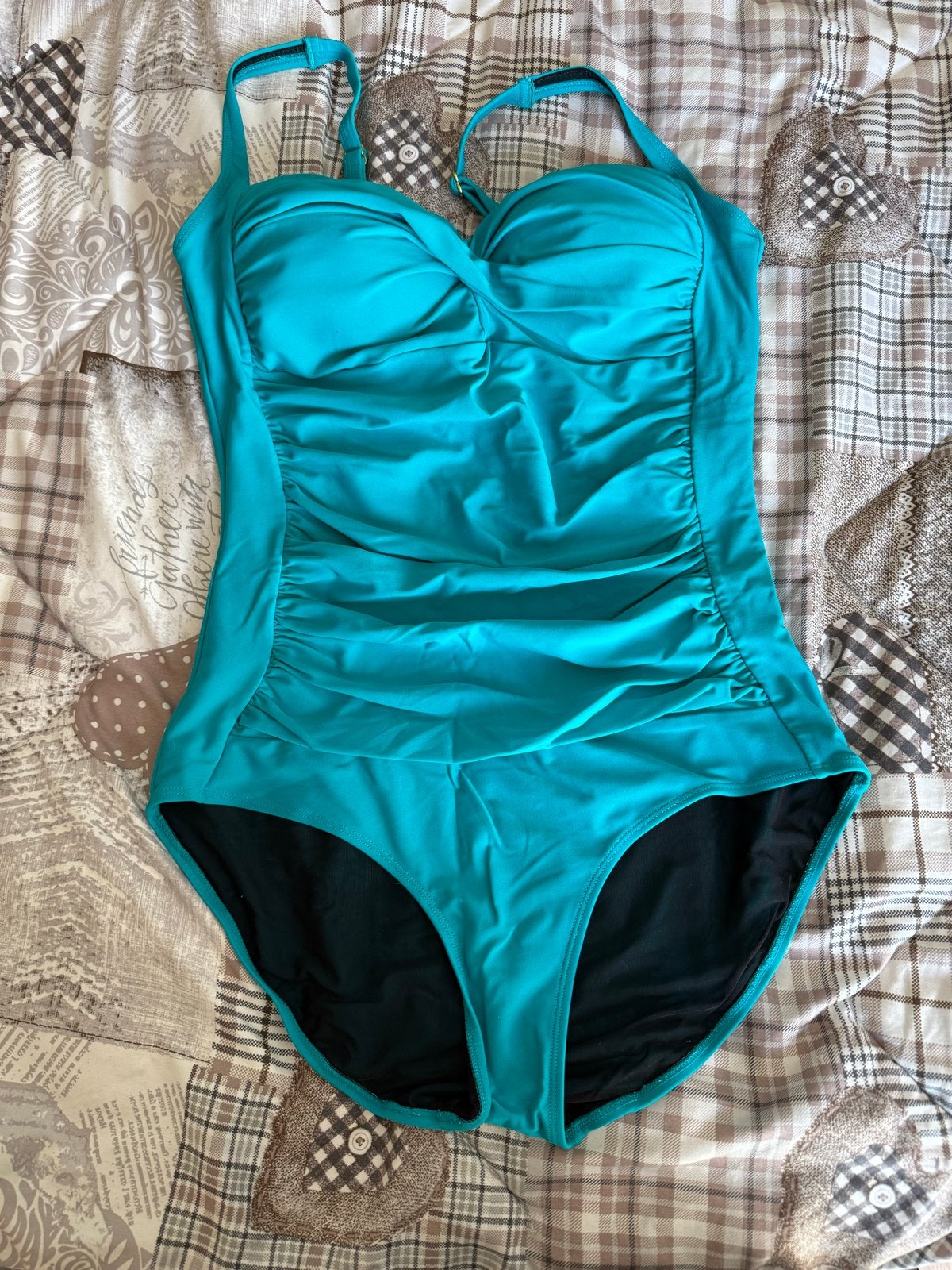 Slim Swim Badpak - Maat XL - Turquoise, Kleding | Dames, Ophalen of Verzenden, Zo goed als nieuw, Blauw, Badpak