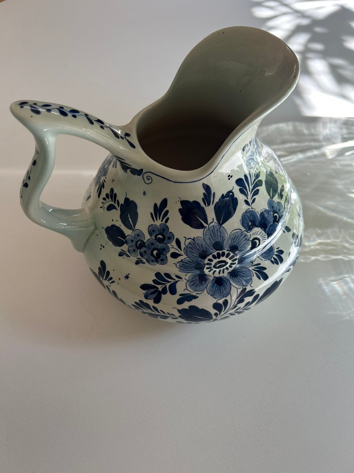 Sierlijke blauw-witte kan / karaf – Delft Holland 509, Antiek en Kunst, Ophalen