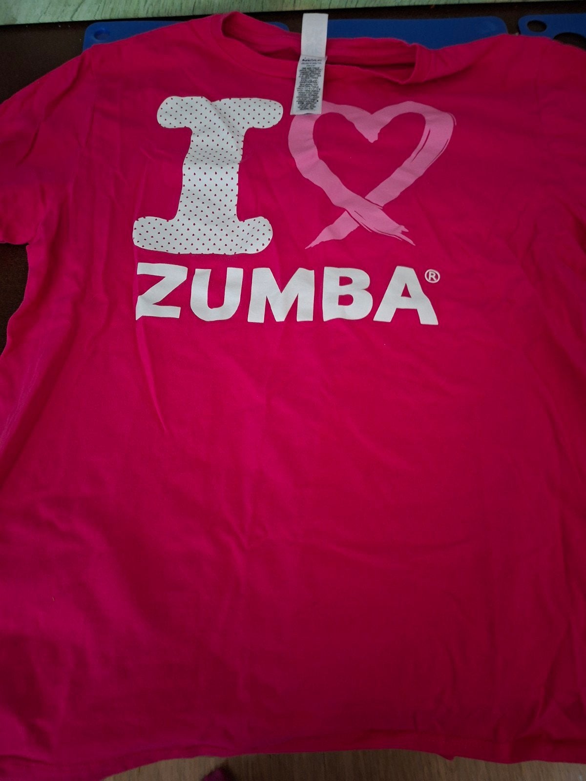 Roze Zumba shirt - One Size Fits Most, Maat 42/44 (L), Zumba Wear, Ophalen of Verzenden, Korte mouw