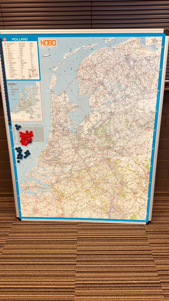 Magentische landkaart Nederland NOBO, Ophalen, 1800 tot 2000, Nederland, Landkaart