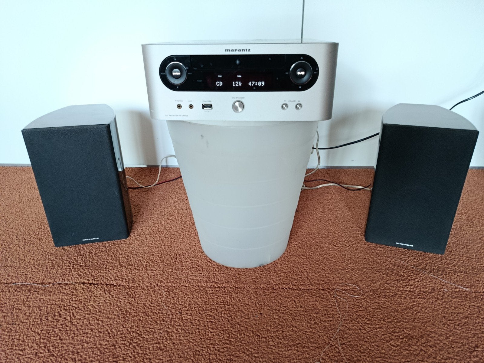 Marantz M-CR503 CD-Receiver met originele speakers, Overige merken, Gebruikt, Ophalen of Verzenden, Microset
