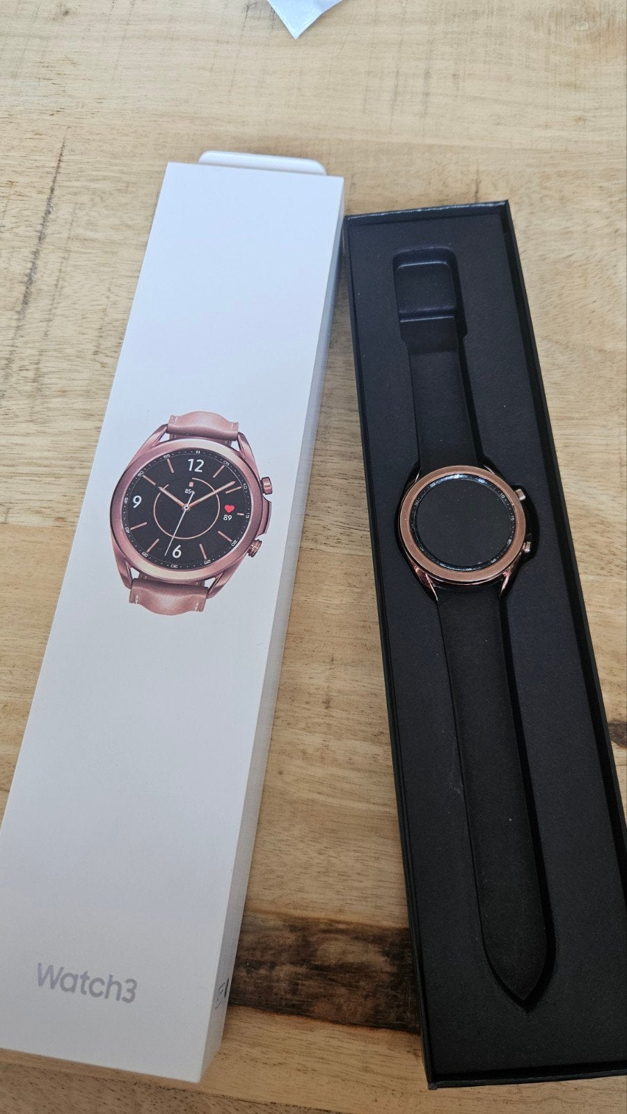 Samsung Galaxy Watch 3 (Rose Gold) met extra bandjes, Ophalen, Zo goed als nieuw, Samsung, Afstand