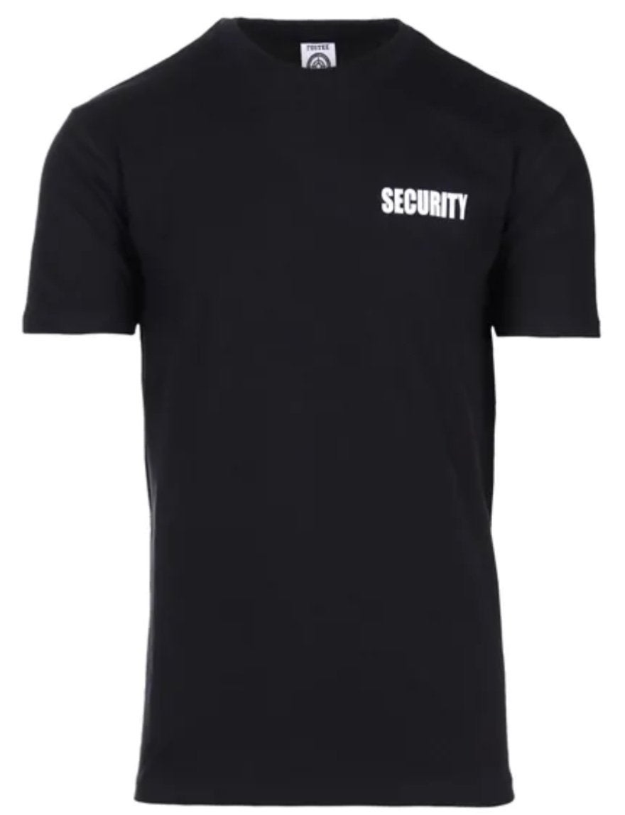 Security t shirt zwart met witte tekst kleine maat fostex, Ophalen of Verzenden, Nieuw, Maat 46 (S) of kleiner, Zwart