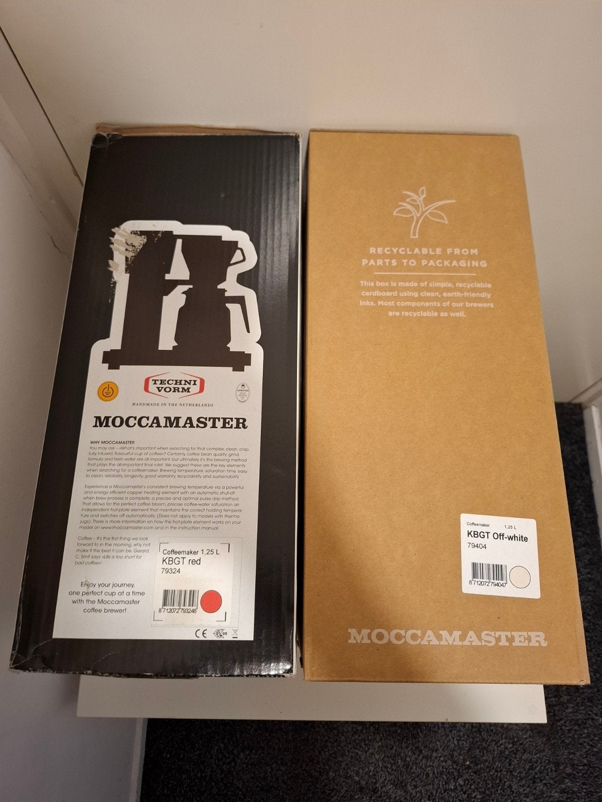 Moccamaster Technivorm Douwe Egberts KBGT, Witgoed en Apparatuur, Koffiezetapparaten, Nieuw, Koffiemachine, Ophalen of Verzenden