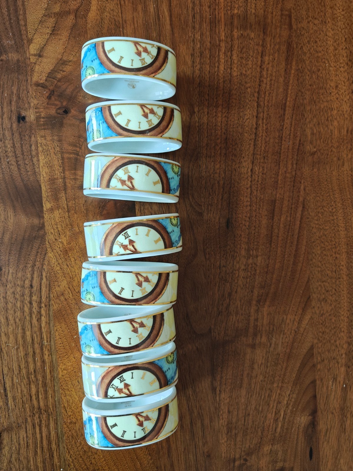 8 Porseleinen Servetringen - Hutschenreuther Germany, Overige merken, Klassiek, Overige typen, Ophalen of Verzenden