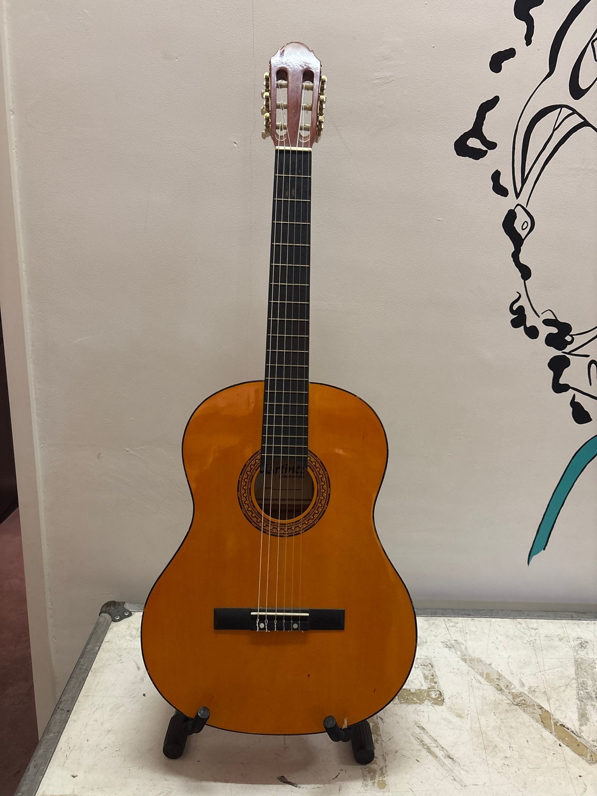 Martinez akoestische Spaanse gitaar met nylon snaren, Ophalen, Gebruikt