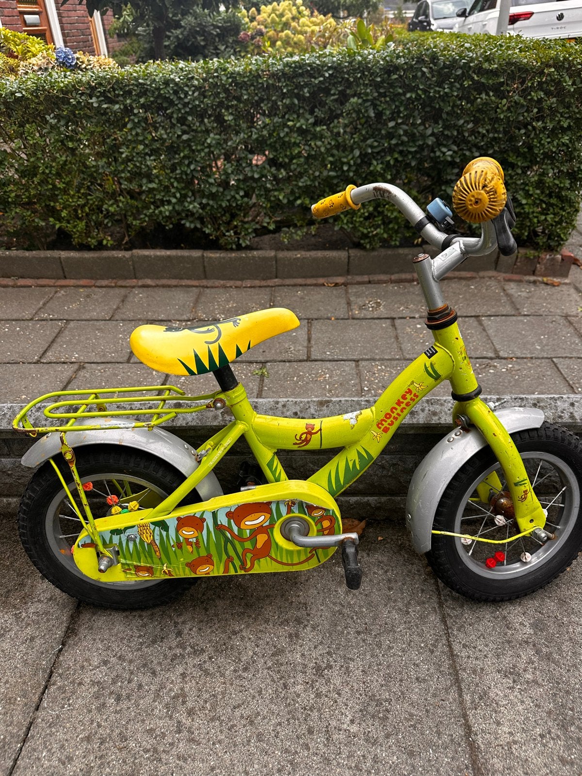 Gebruikte kinderfiets - Ideaal voor de eerste keer fietsen, Fietsen en Brommers, Fietsen | Kinderfietsjes, Ophalen, Gebruikt, Minder dan 16 inch