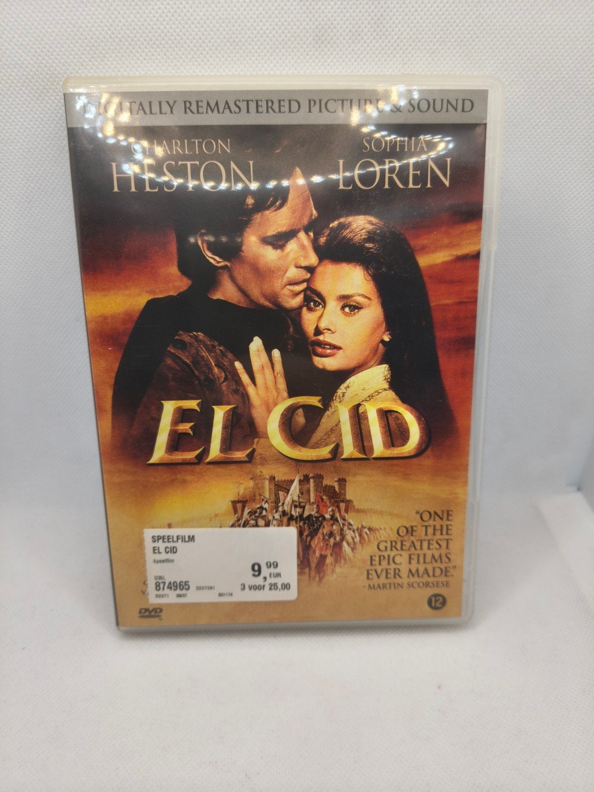 EL CID dvd, Cd's en Dvd's, Dvd's | Filmhuis, Zo goed als nieuw, Alle leeftijden, Ophalen of Verzenden