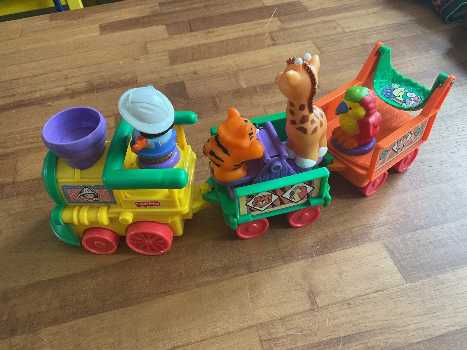 Fisher-Price Little People Dierentrein (2001) met Geluid, Ophalen of Verzenden, Gebruikt, Overige typen, Met geluid