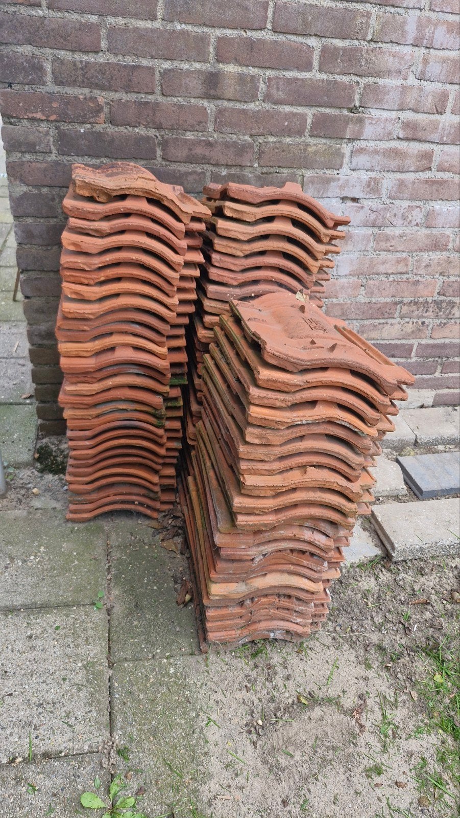 JD Belfeld Rood Keramische dakpannen, Ophalen, Gebruikt, Steen of Klei, 15 m² of meer