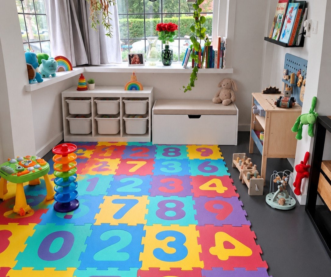 Puzzel foam mat - 5 pakken (50 stuks), Ophalen, Zo goed als nieuw, Speelkleed