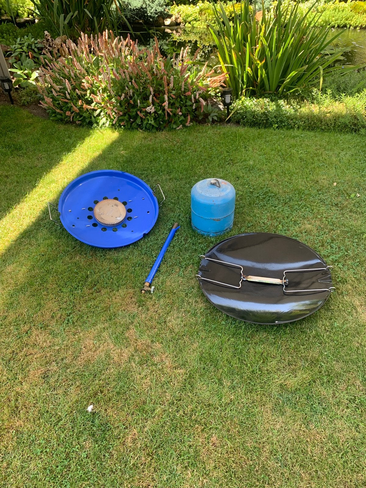 Cadac Skottelbraai met gasfles en accessoires, Ophalen, Gebruikt