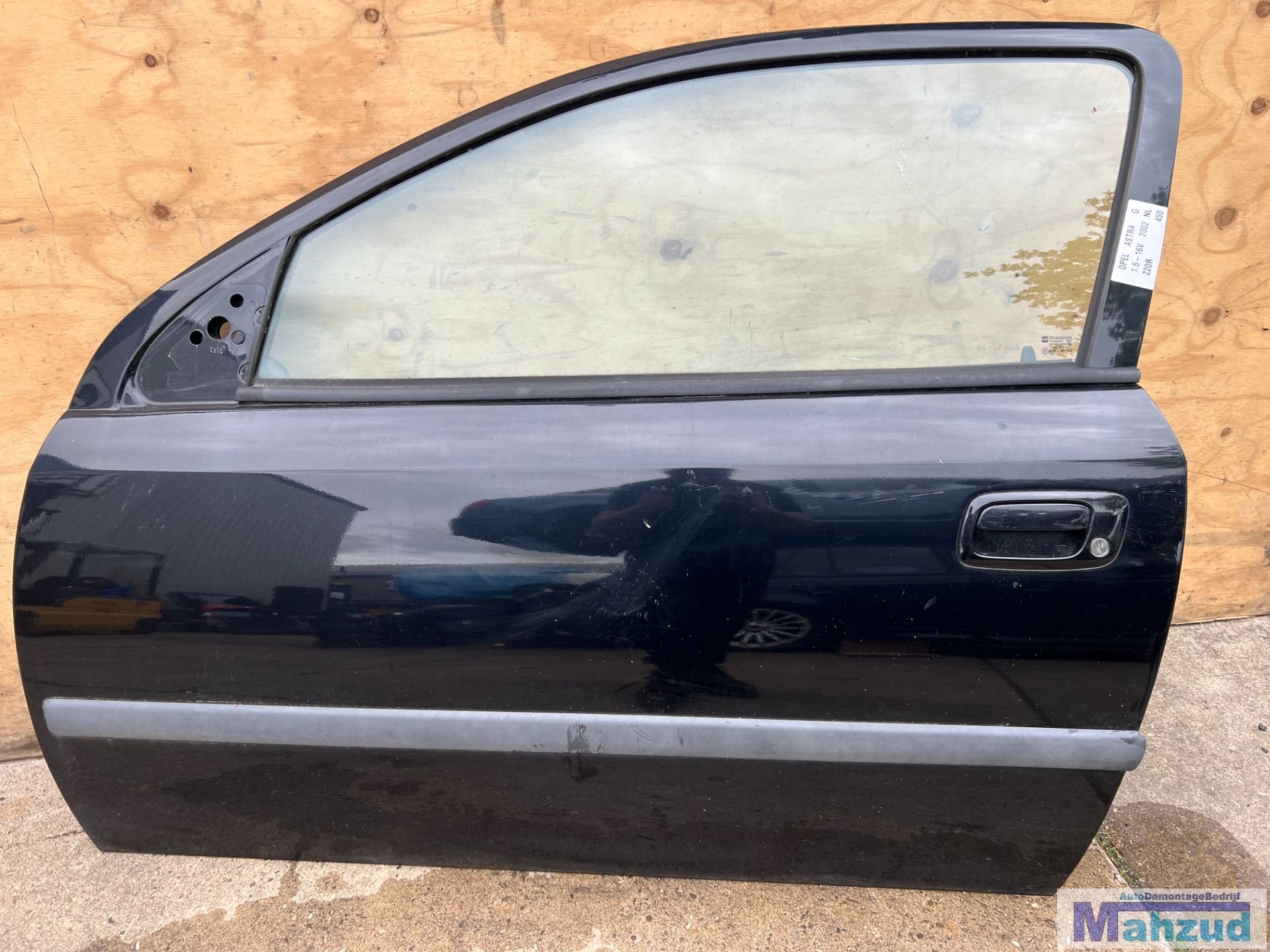 OPEL ASTRA G zwart Z20R links deur 3deurs 1998-2004, Auto-onderdelen, Gebruikt, Deur, Opel Automobile GmbH, Ophalen of Verzenden