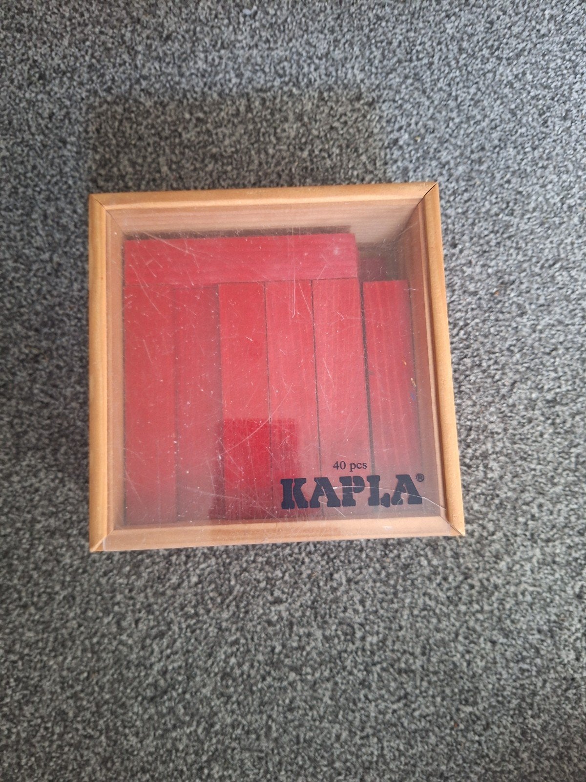 KAPLA bouwblokken - 40 stuks - rood, Ophalen of Verzenden, Gebruikt, Overige merken