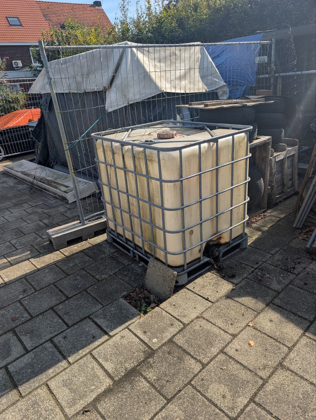 IBC 1000L met 5m brandstof vulslang (nieuwstaat), Ophalen
