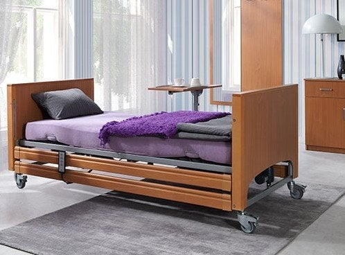 Carefit hoog-laag zorgbed - 90x200 - Beuken, Niet ingevuld, Niet ingevuld, Niet ingevuld