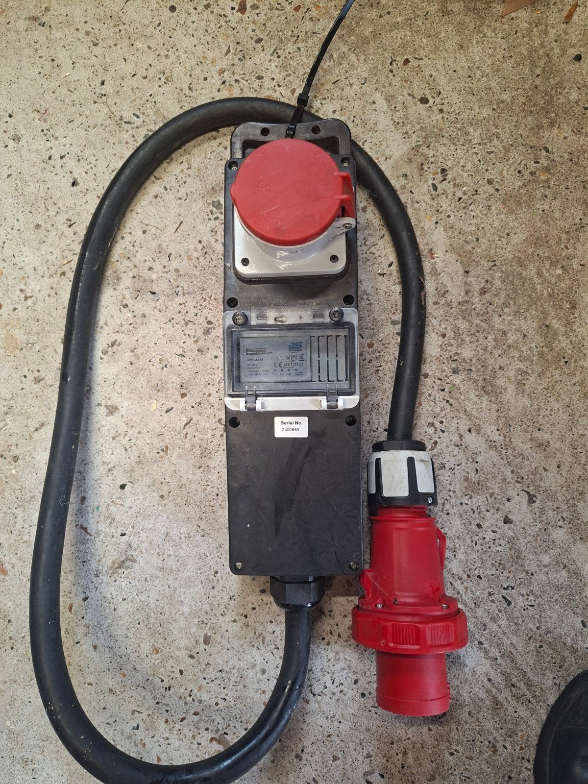 AS Schwabe 60874 mobiele kWh-meter analoog 63 A, Ophalen of Verzenden, Zo goed als nieuw, Overige merken, Overige typen