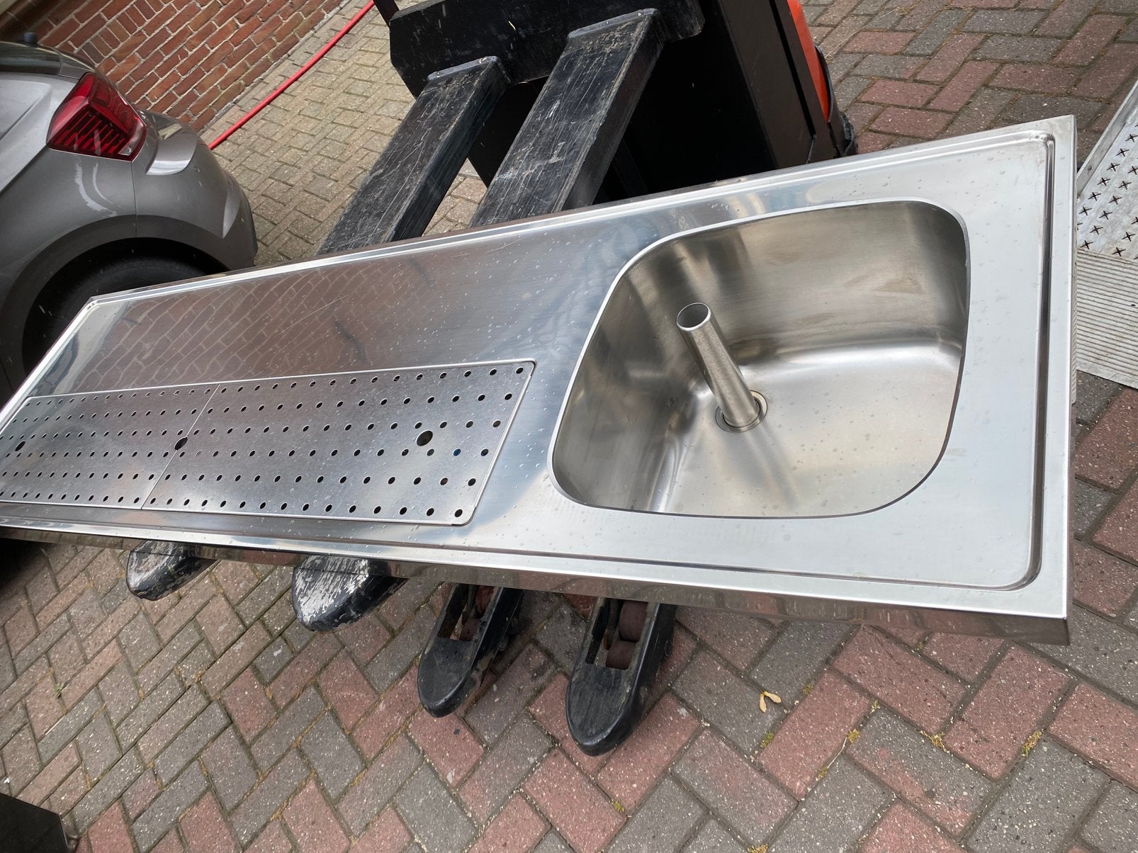 Tapblad spoelbak barblad rvs bar tap biertap mancave, Almiverhuur@live.nl, Zo goed als nieuw, Franke, Nederlandalm
