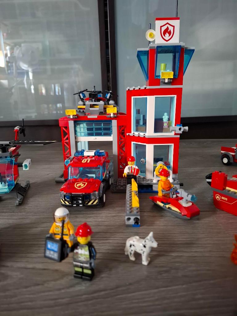 Grote set Lego City brandweer, Lego, Ophalen of Verzenden, Zo goed als nieuw, Meerdere sets