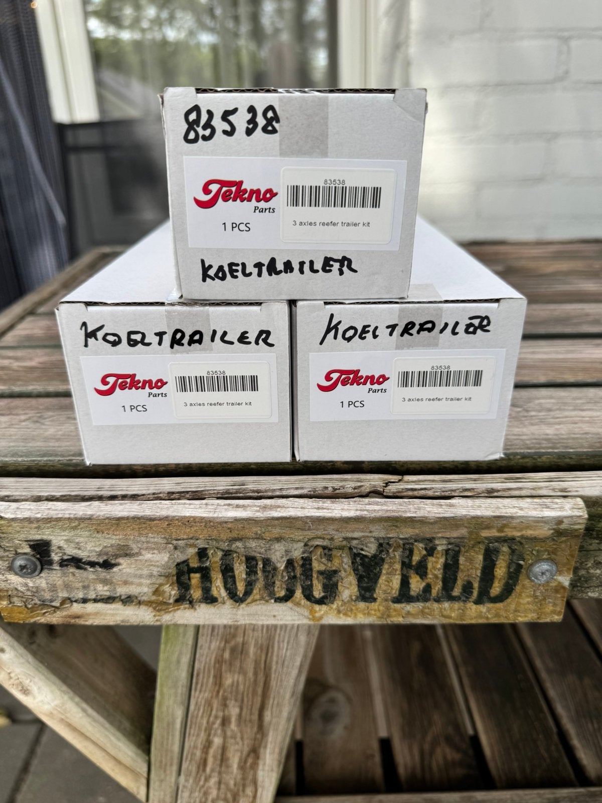 Tekno 1:50 Koeltrailer, Ophalen of Verzenden, Nieuw, Bus of Vrachtwagen, Tekno