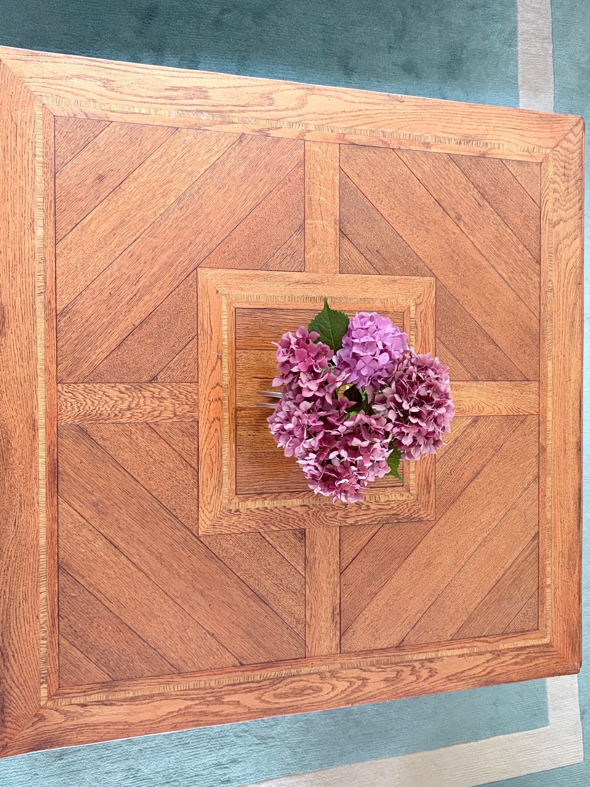 Uitschuifbare salontafel van hout, Huis en Inrichting, Tafels | Salontafels, Ophalen, 50 – 75, Gebruikt, 100 tot 150 cm