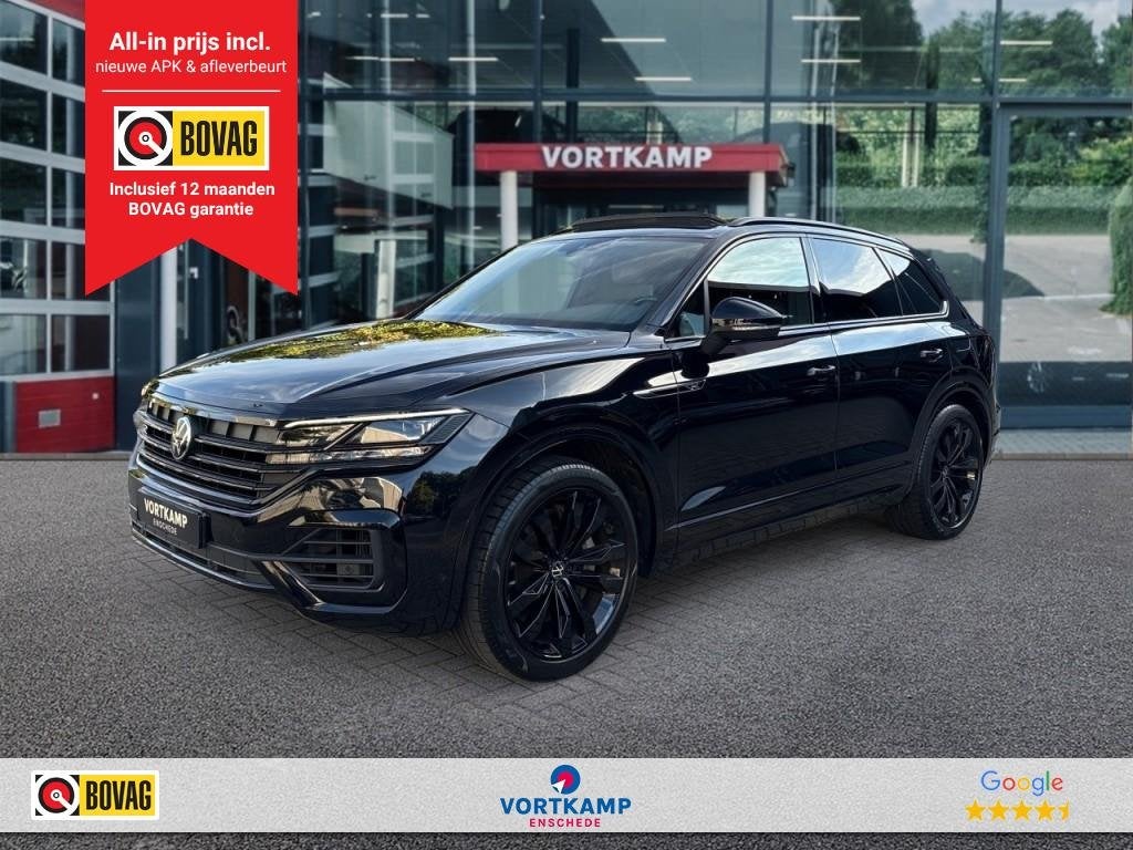 Volkswagen TOUAREG 3.0 TSI R EHYBRID 4MOTION PANO-DAK/360CAM, Gebruikt, 2995 cc, Met garantie (alle), Leder