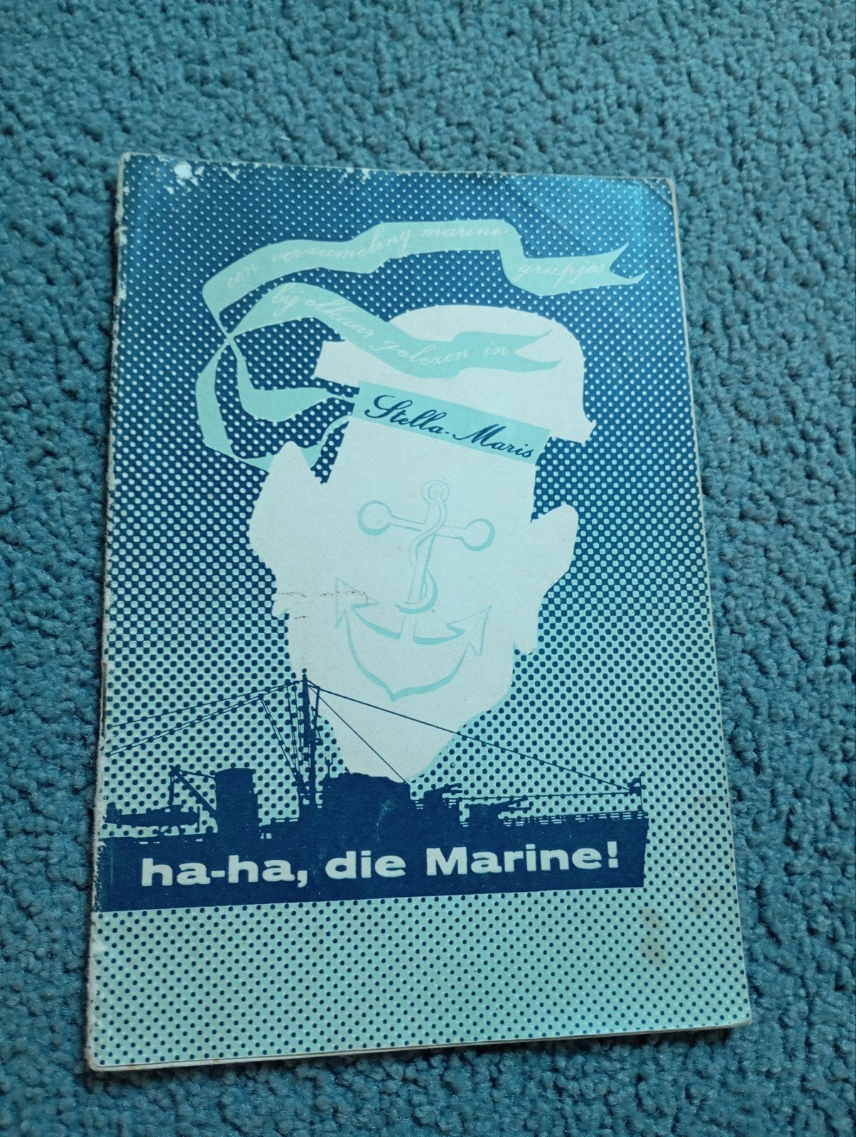 Vintage Marine ha-ha die Marine plaatjes humor, Ophalen of Verzenden, Zo goed als nieuw, Gebruiksvoorwerp