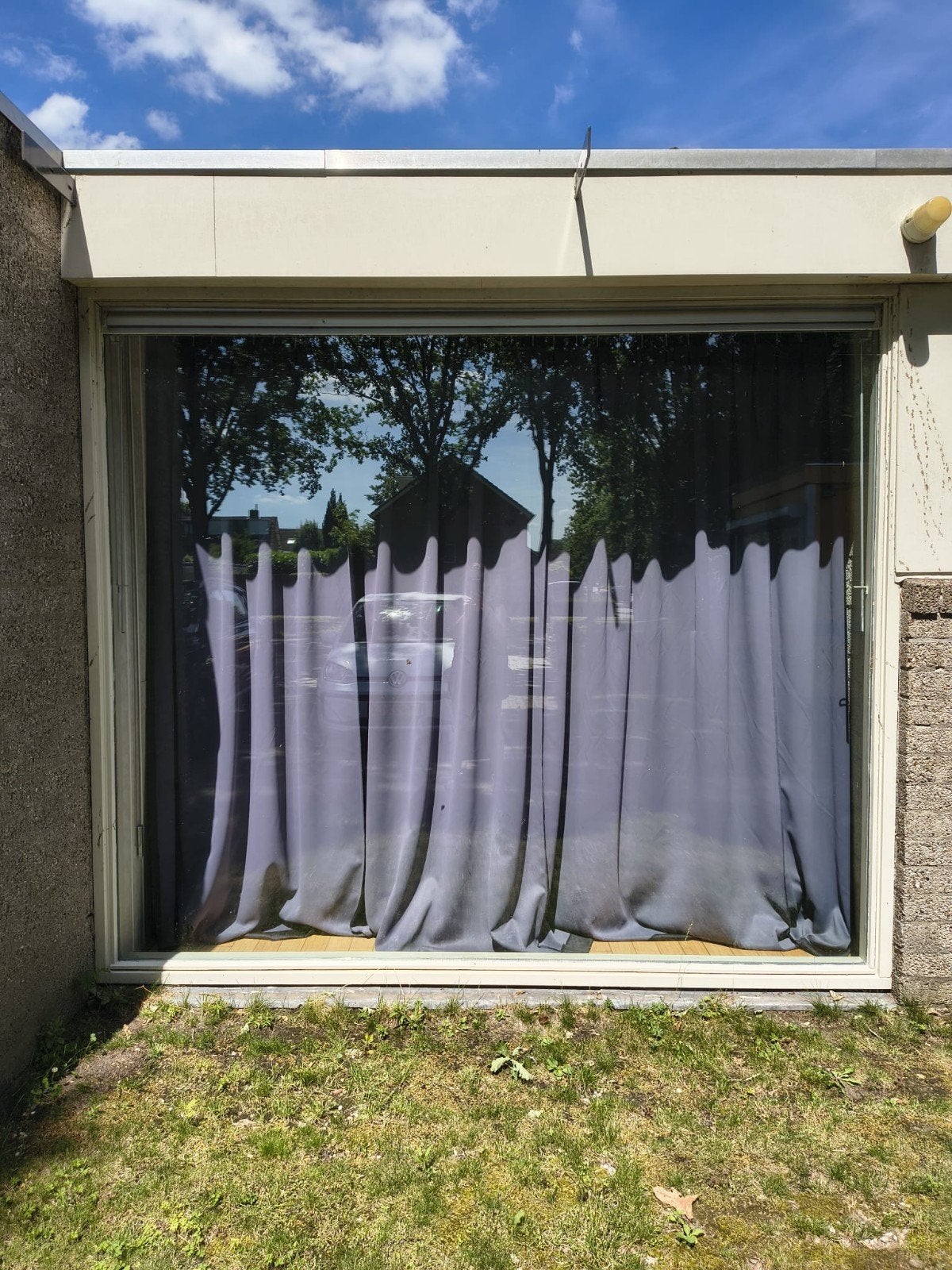 276x240 houten kozijnen met dubbelglas, Ophalen, Gebruikt, Inclusief glas, 225 cm of meer